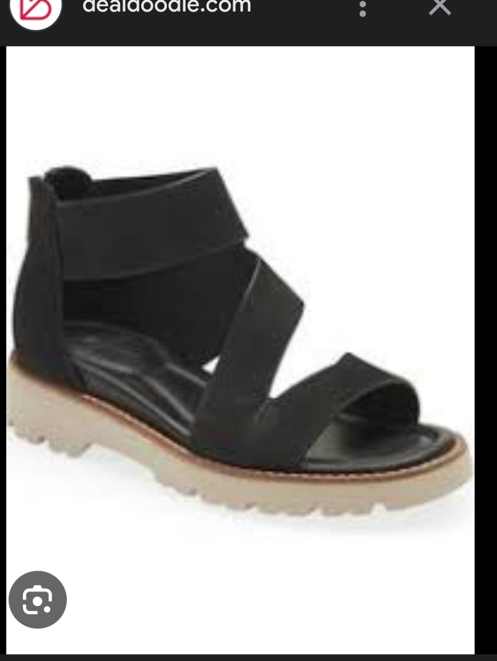 Bionica Black Suede Strappy Wedge Sandals